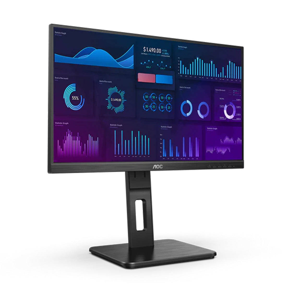 AOC 21.5" FullHD IPS 75Hz Business Monitor 22P2Q
