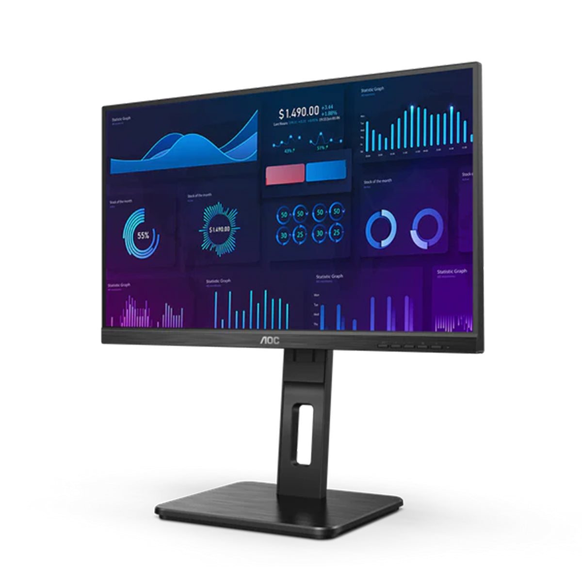 AOC 21.5" FullHD IPS 75Hz Business Monitor 22P2Q