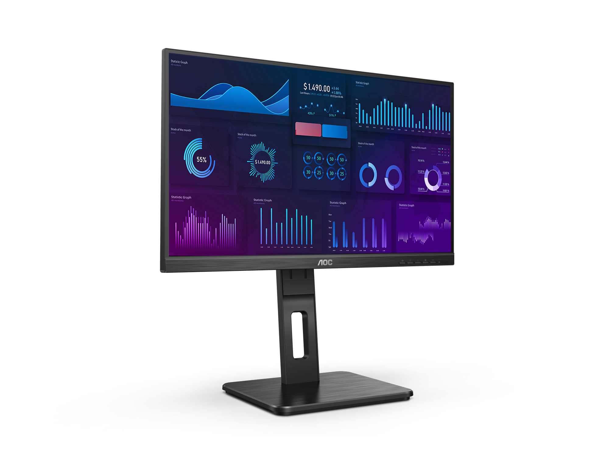 AOC 22P2Q 21.5" IPS FullHD Business Monitor