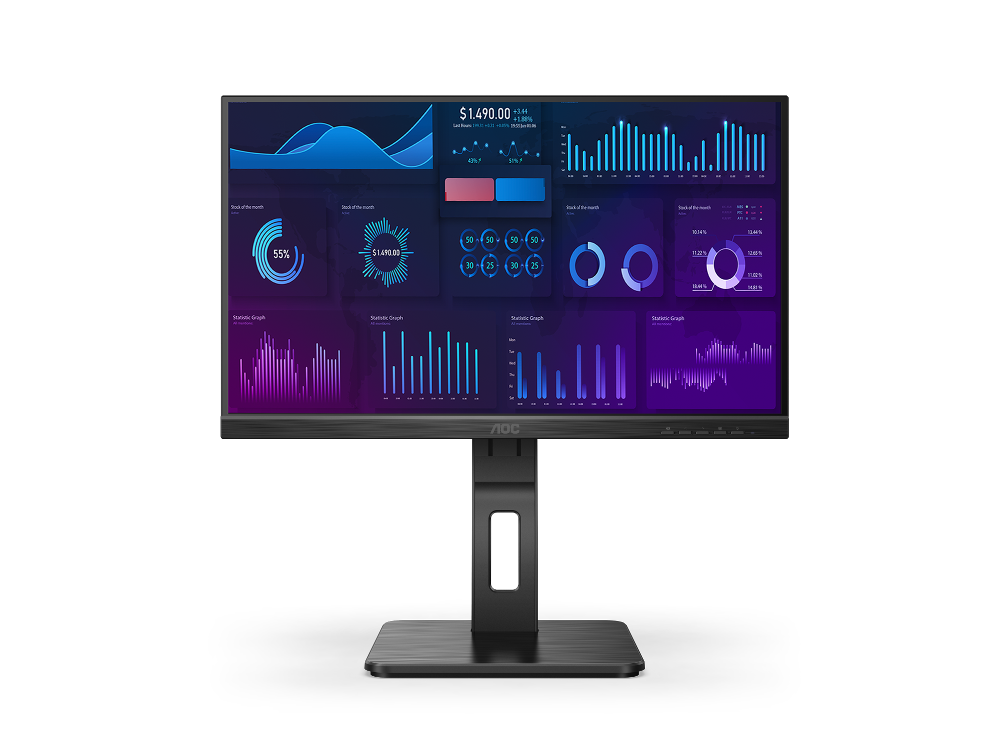 AOC 22P2Q 21.5" IPS FullHD Business Monitor