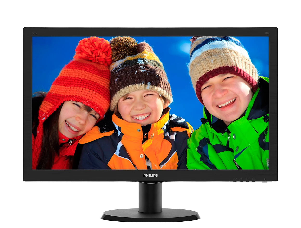 PHILIPS 23.6" FullHD MVA 60Hz VGA/DVI/HDMI Monitor 243V5QHABA