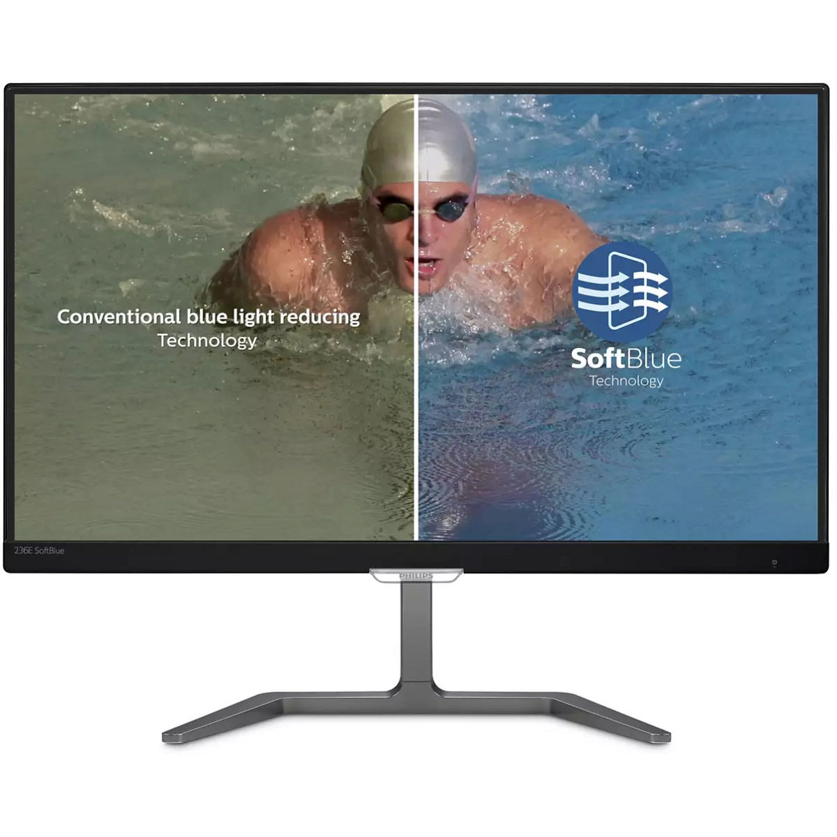 PHILIPS 23" FullHD IPS 60Hz DVI MHL SoftBlue Eyesafe Business Monitor 236E7EDAB