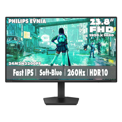 PHILIPS EVNIA 23.8" FullHD FAST IPS 260Hz HDR 10 Gaming Monitor 24M2N3200PF