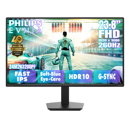 PHILIPS EVNIA 23.8" FullHD FAST IPS 260Hz HDR 10 Gaming Monitor 24M2N3200PF