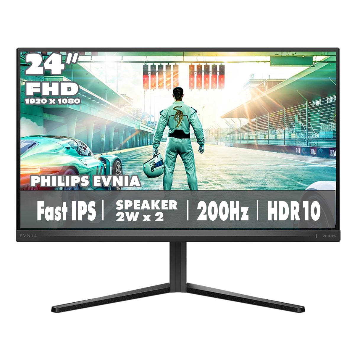 PHILIPS EVNIA 23.8" FullHD FAST IPS 200Hz HDR 10 Gaming Monitor 24M2N3200S
