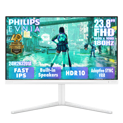 PHILIPS EVNIA 23.8" FullHD FAST IPS 180Hz HDR 10 Gaming Monitor 24M2N3201A