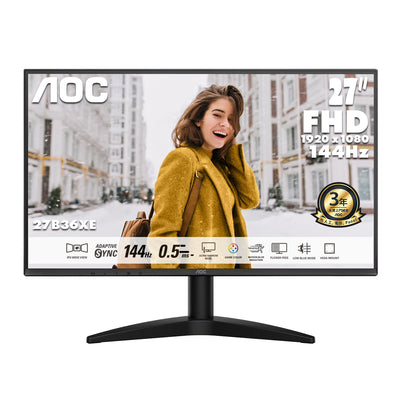 AOC 27" Full HD IPS 144Hz Gaming Monitor 27B36XE