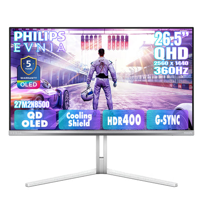 PHILIPS EVNIA 26.5" 2K QHD QD-OLED 360Hz 電競顯示器 27M2N8500