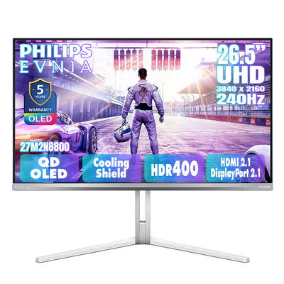PHILIPS EVNIA 26.5" 4K QHD QD-OLED 240Hz Gaming Monitor 27M2N8800