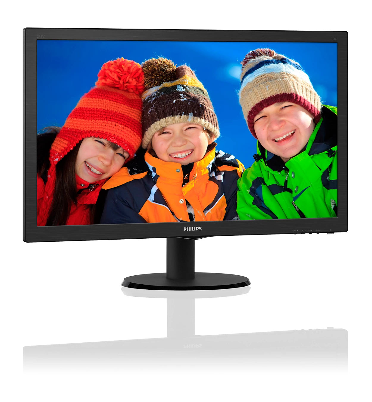 PHILIPS 23.6" FullHD MVA 60Hz VGA/DVI/HDMI Monitor 243V5QHABA