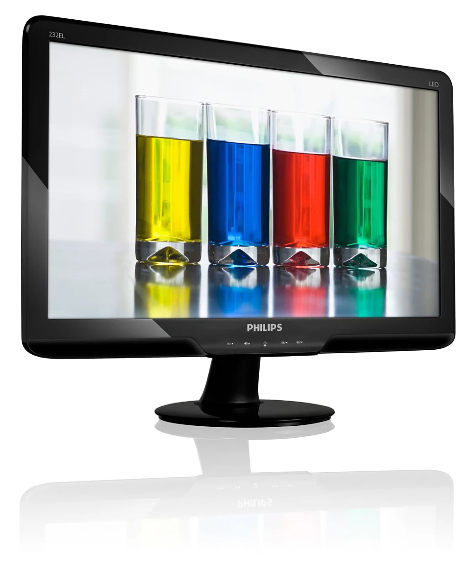 PHILIPS 23" FullHD TN 60Hz VGA/DVI Monitor 232EL2SB