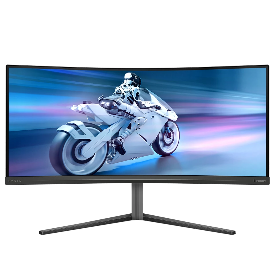 PHILIPS 34" EVNIA 34M2C5500 21:9 WQHD FAST VA 180Hz HDR 400 Curved Gaming Monitor