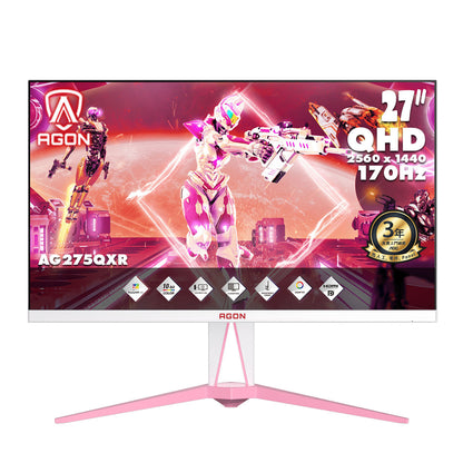 AOC AGON 27" 2K QHD IPS 170Hz Gaming Monitor AG275QXR