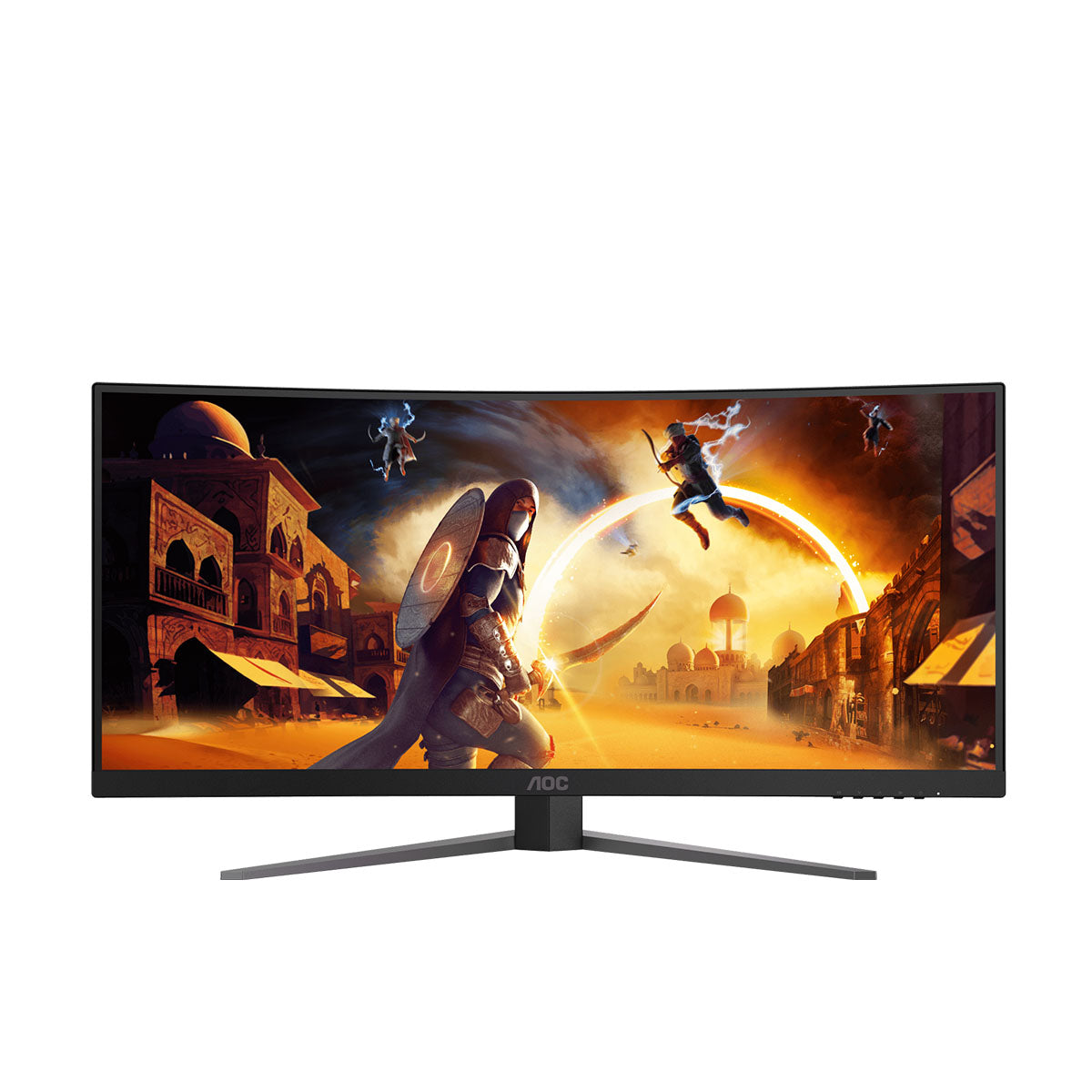 AOC 34" 21:9 UltraWide QHD Fast VA 200Hz Curved Gaming Monitor CU34G4H