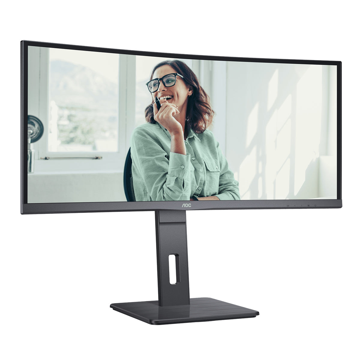 AOC 34" 21:9 UltraWide QHD VA 100Hz USB-C 65W Curved Business Monitor CU34P3CV